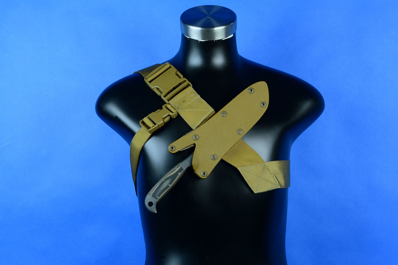 Sternum Harness Plus in Jay Fisher's tactical, combat, counterterrorism knife sheath accessories