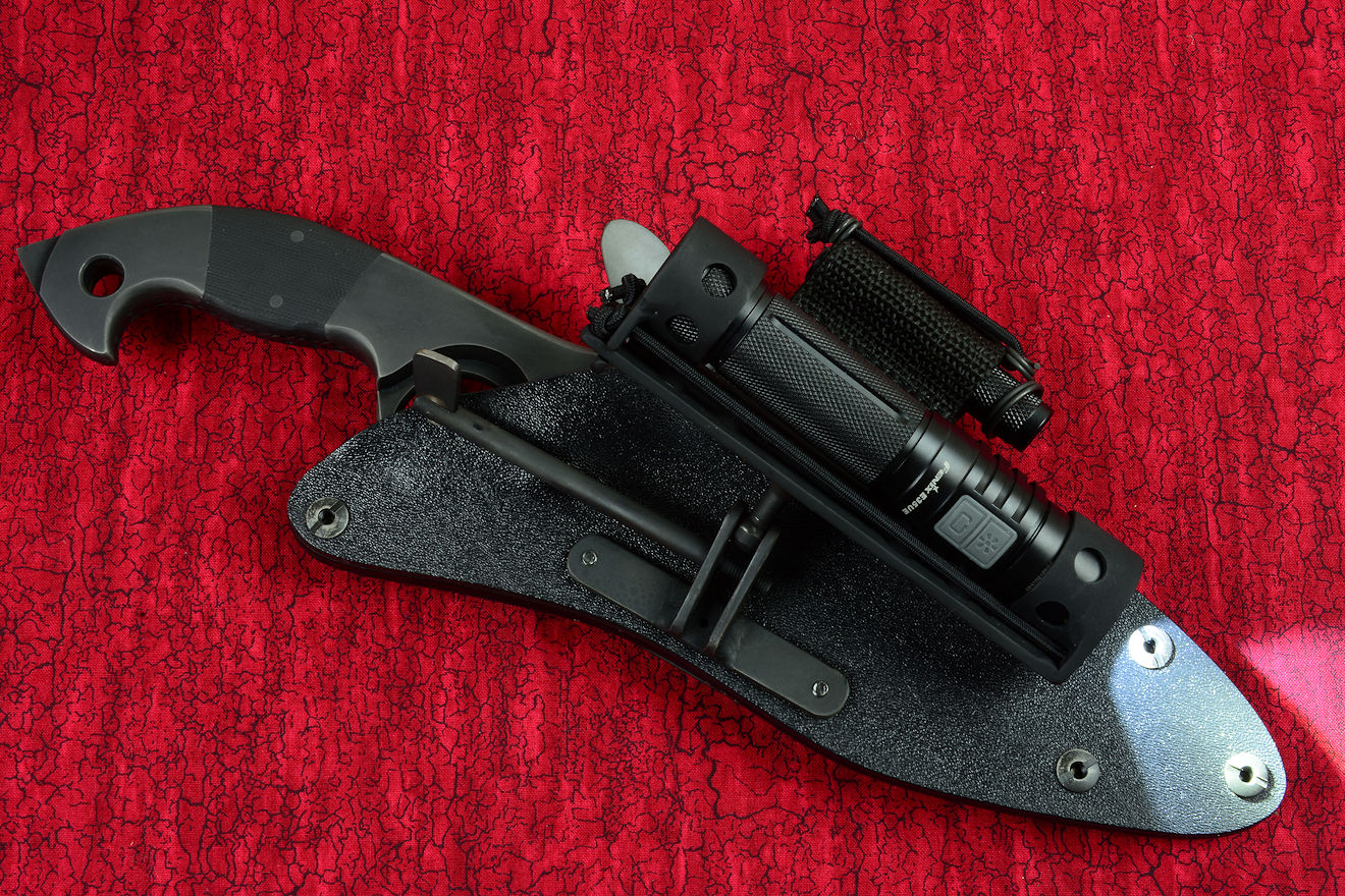 HULA accessory on tactical counterterrorism knife 