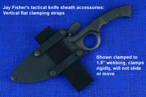 Jay Fisher's tactical gear: vertical flat clamping straps