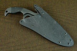 "Chronos" sheathed view, positively locking kydex, aluminum, stainless steel sheath, waterproof