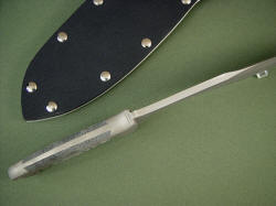 Spine view: "Horrocks" tactical combat knife. Note thick, clean spine and fully tapered tang