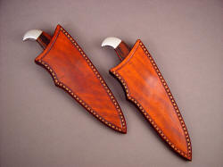 "Lagus" sheathed view. Sheaths are simple and clean, thick and duraable.