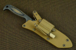"PJLT" sheath shown with LIMA, Lamp Independent Mount Assmembly with Maglite Solitaire LED lamp