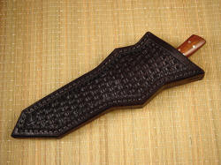 "Quark" sheathed view. Sheath is deep, protective, well made, solid, and long lasting.
