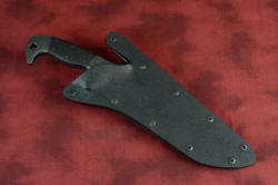 "Taranis" sheathed view, locking sheath, version 2.0. This sheath upgrade uses less components, is more protected, and is more durable and robust than previous model.