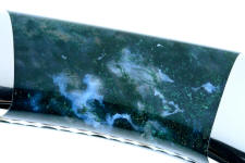 Indian green moss agate with plenty of white and fibrous dendritic forms