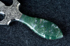 Indian Green Moss Agate is fascinating in pattern, detail, and depth