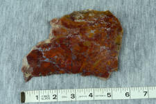 Rooster Tail agate, in slab form before use. This is old stock, mined in Mexico