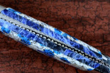 Doublet of K2 Azurite Granite with Blue Sodalite