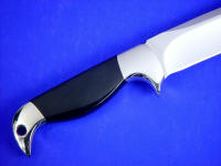 Australian Black nephrite jade is tough, hard, and durable and will outlast the knife blade