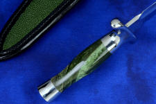 Well-matched and extremely durable, Nephrite jade with 304 stainless steel guard and pommel