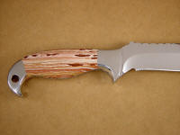 Antelope Jasper is tough enough for combat and tactical knife handle use