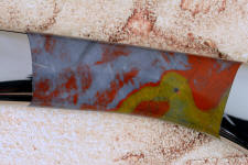 This Sunset Jasper comes from Mexico, and is an extremely hard and durable cryptocrystalline quartz