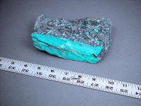Turquoise Rough from Cananea, Mexico is hard and tough