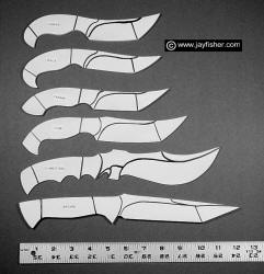 Custom Knife Patterns Drawings Layouts Styles Profiles