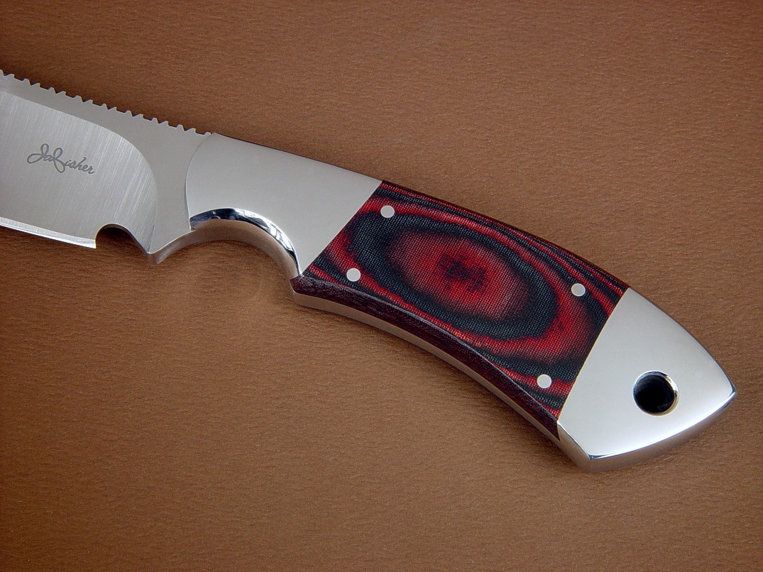 Red Canvas Micarta Knife Handle Scales Unique Set of Waterproof Handle  Material in Red Mosaic Roll Pattern for Your Next Diy Project 