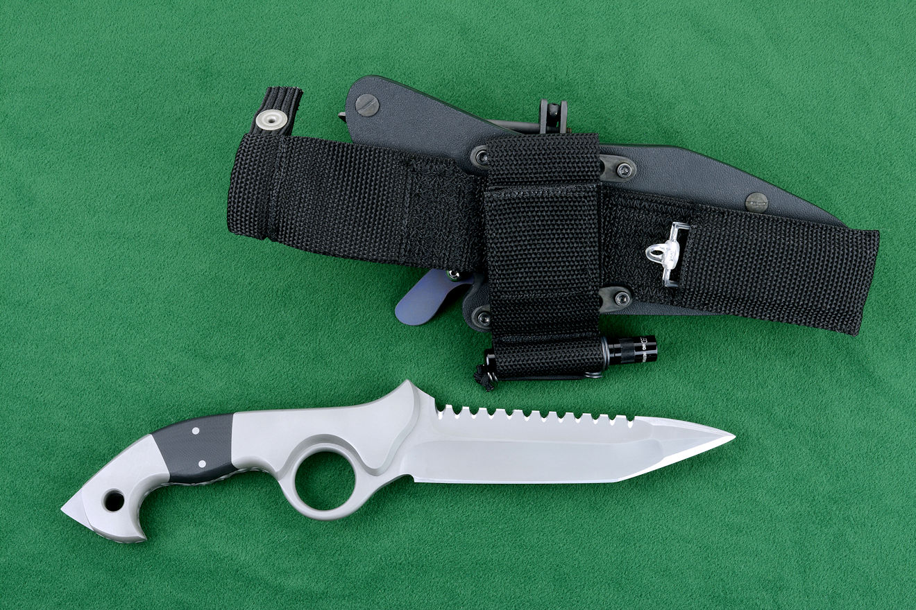"Ari B' Lilah" Custom Counterterrorism Tactical Combat Knife...