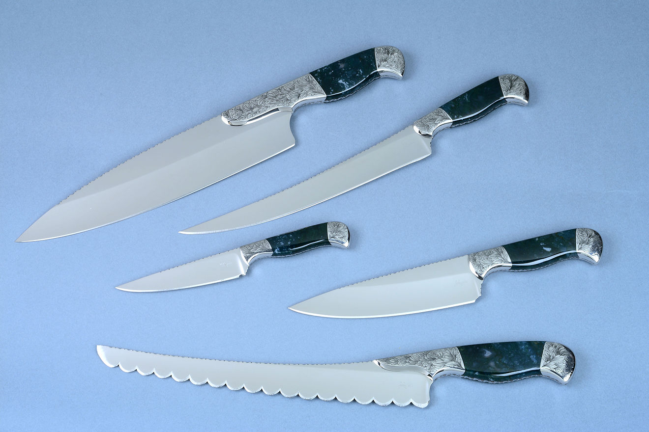  Moss & Stone Stainless Steel Serrated Knife Set
