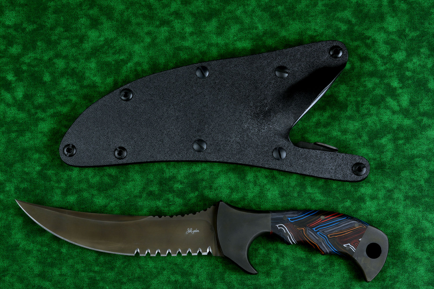 The Kid SERE, CSAR Hook Blade Tactical Knife by Jay Fisher