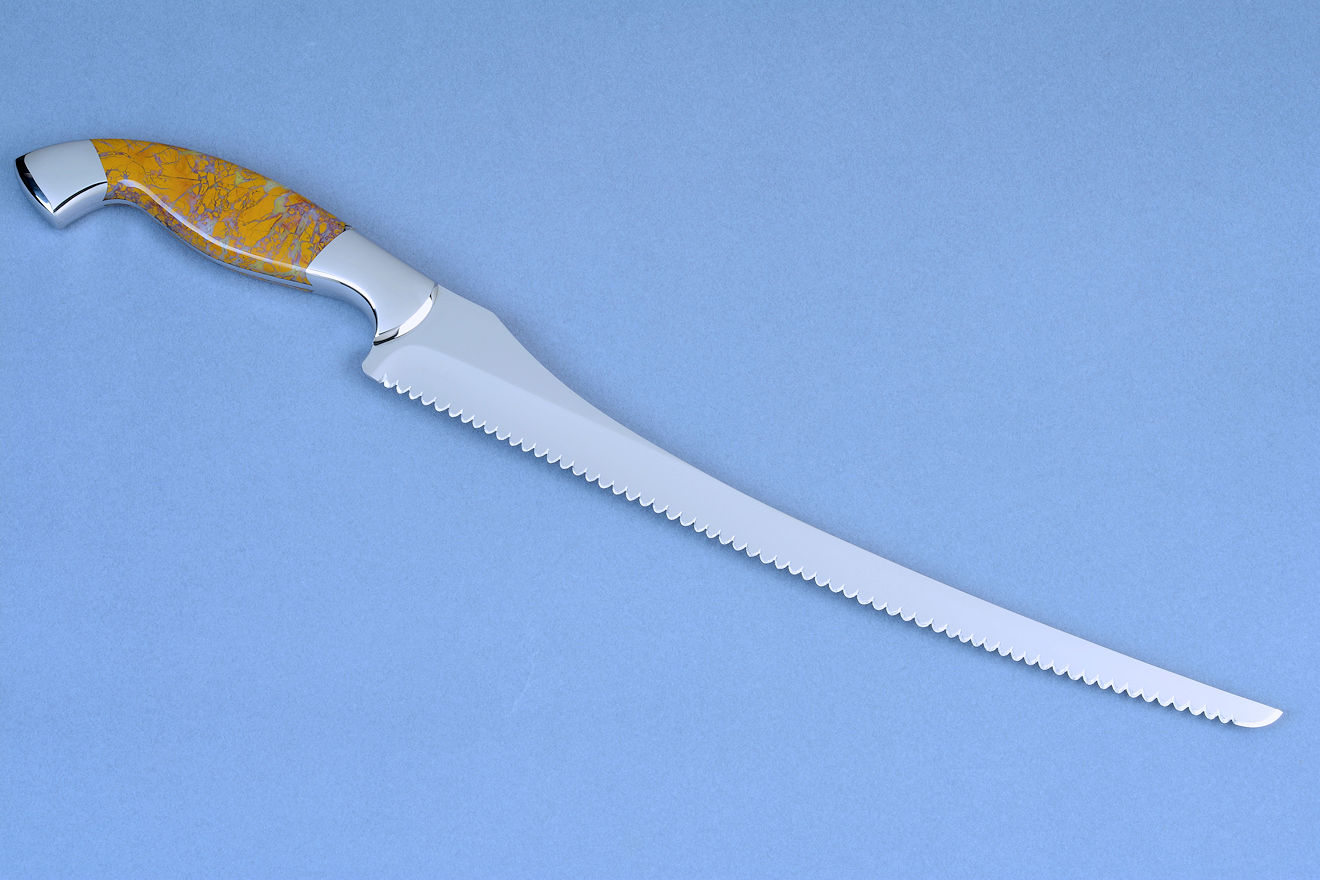 Kuma 10 Fine Serrated Bread Knife Classic - Smooth Cut Flexible Blade