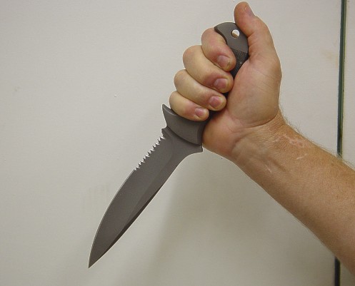 Reverse Knife Grip technique: Reverse Grip Edge Out (RGEO)