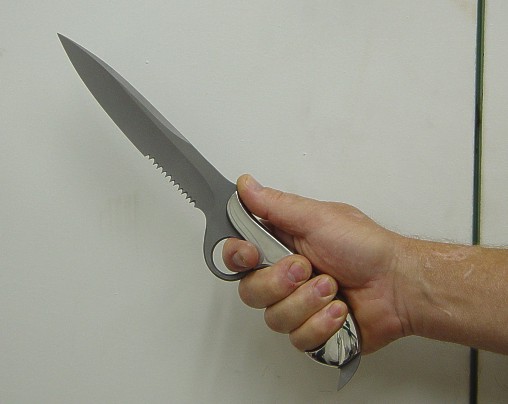 Unusual knife grip techniques: Forward Grip, saber, finger ring