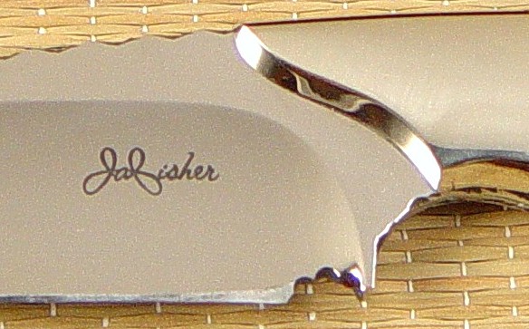 Knife maker's mark for Jay Fisher