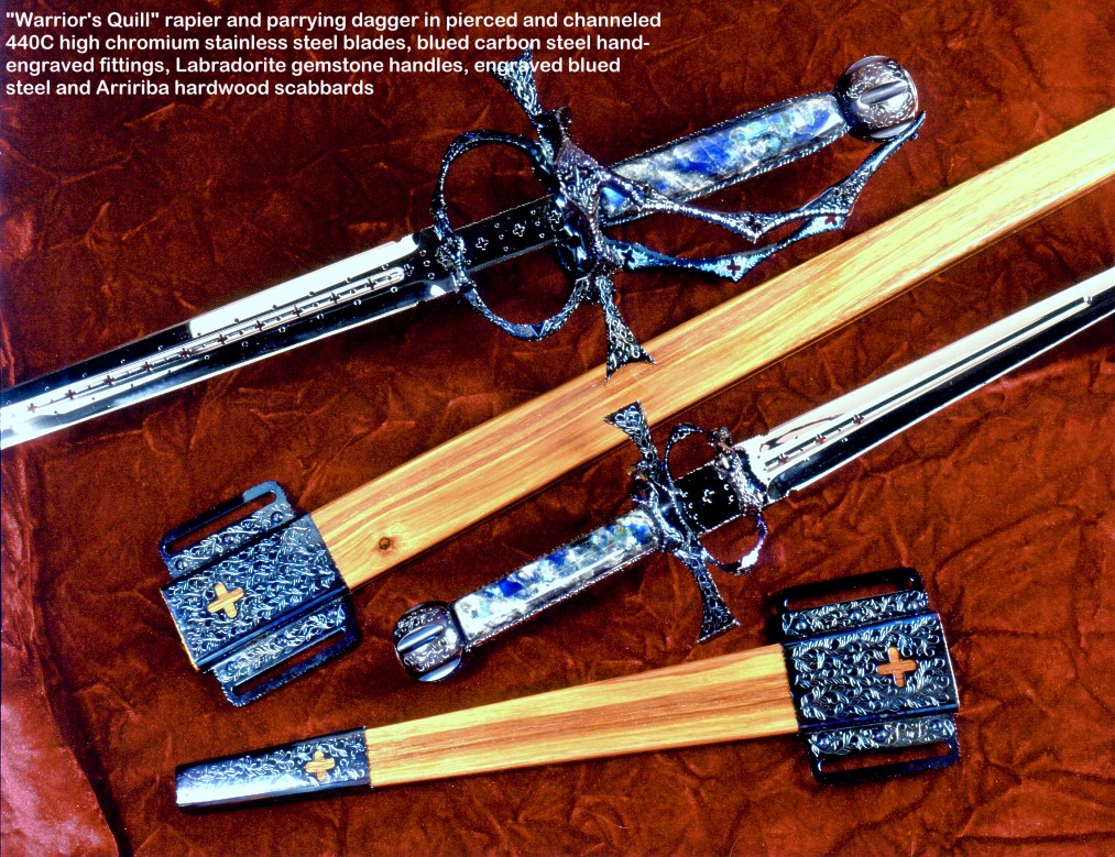 Fine Rapier with Parrying Dagger true to historic form and function