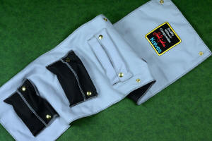 "Starling" fine handmade custom folding knife sheath and knife roll case in triple layer cotton canvas duck stitched with nylon and polyester thread, brass plated steel dot snaps "Starling" fine handmade custom folding knife sheath and knife roll case in triple layer cotton canvas duck stitched with nylon and polyester thread, brass plated steel dot snaps