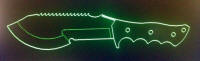 "Tracker" knife knockoff neon sign