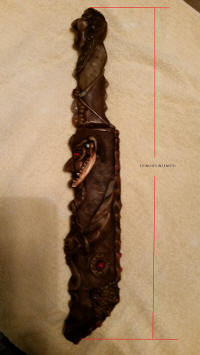 Tourist knife and sheath