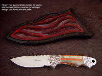 "Grus" is a short but stout knife suitable for skinning or dressing game as well as utility or working knife