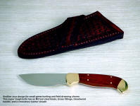 A super tough and hard "Izar" great for small game with an amazing M2 tool steel blade and bloodwood handle