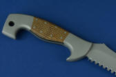 "Thunderstorm" Kevlar reinforced with brass fiber and expoxide comoposite handle material