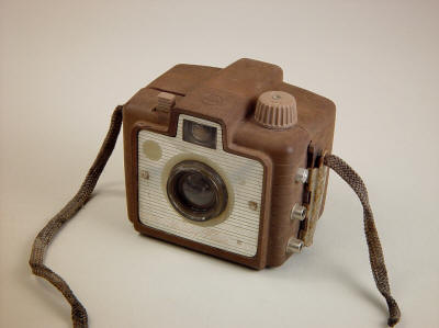 Kodak Brownie Holiday Flash, c. 1955, Bakelite body, simple camera